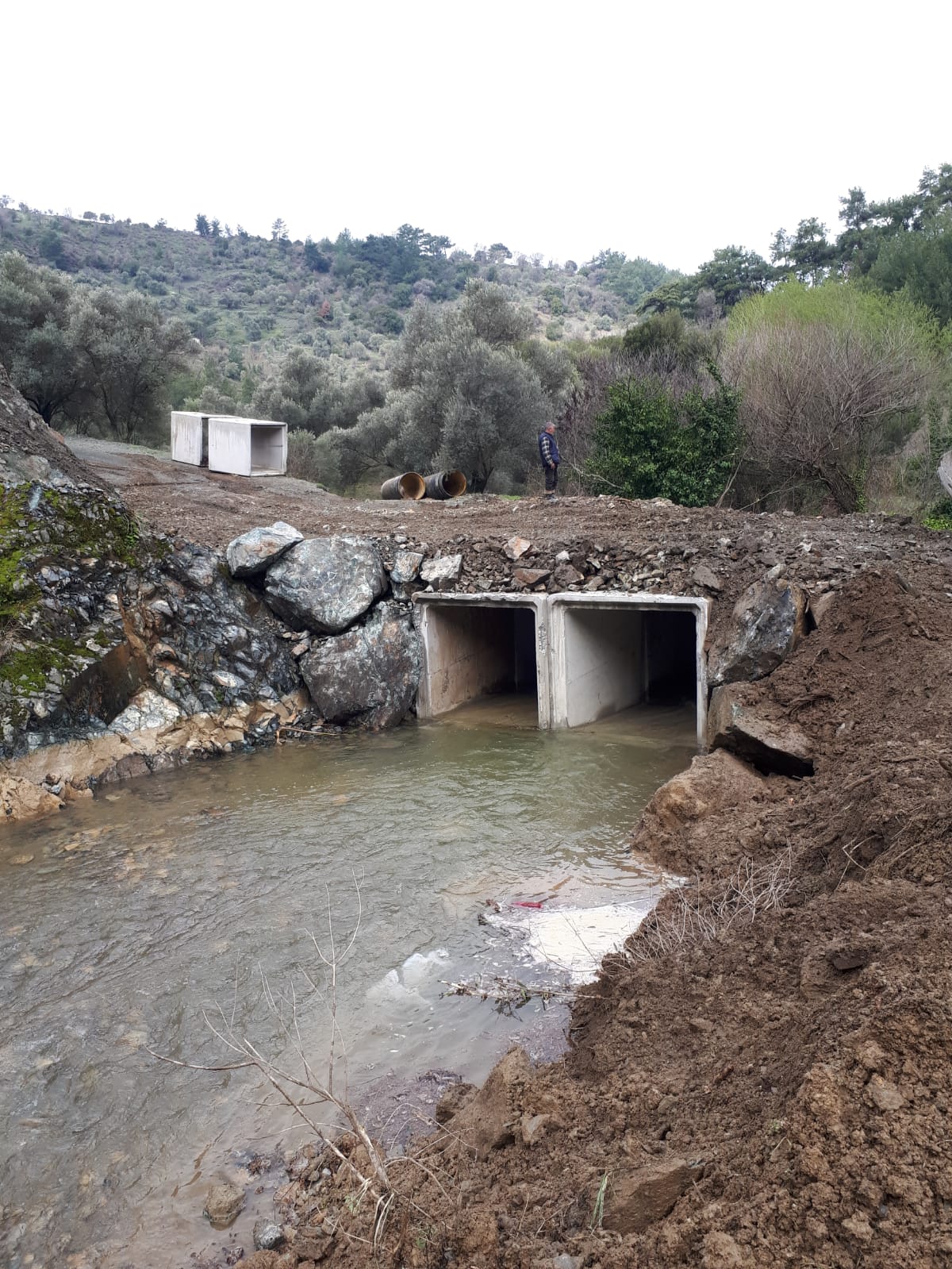 New Drainage on Ocak Creek in Çamtepe