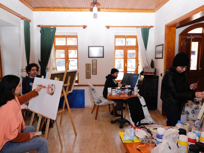 3. uluslararası resim çalıştayı başladı Başkan Yetişkin: Seferihisar’ı sanatın merkezi yapacağız