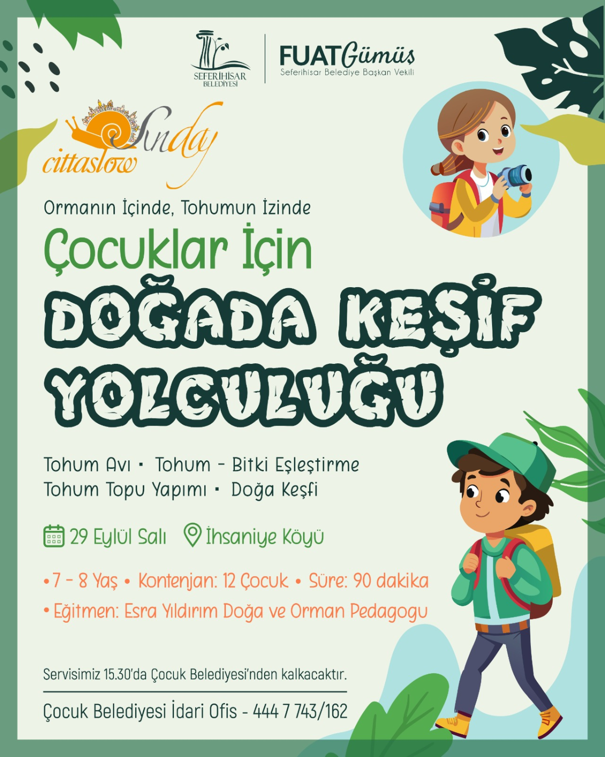 Çocuklar İçin Doğada Keşif Yolculuğu
