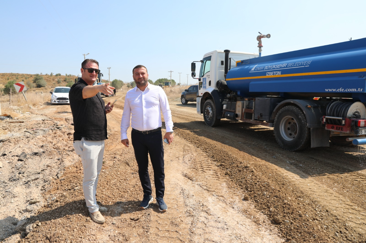 Seferihisar’da 2 kilometrelik yol yenileme çalışması başladı