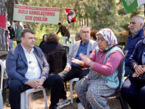 Başkan Yetişkin Akbelen'de : Toprağımızı savunmaya devam edeceğiz"