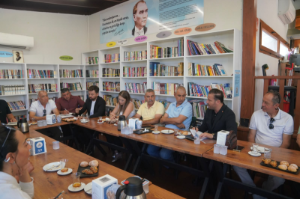 Fuat Gümüş muhtarlarla Çamlık Genç Kafe’de buluştu