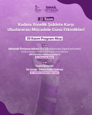 Seferihisar Belediyesi’nden 25 Kasım’da güçlü mesaj: "Şiddetin bahanesi yok, kadına şiddete hayır!”