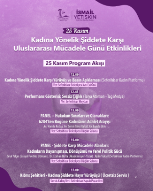 Seferihisar Belediyesi’nden 25 Kasım’da güçlü mesaj: "Şiddetin bahanesi yok, kadına şiddete hayır!”