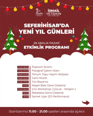 Seferihisar yeni yılı rengârenk etkinliklerle karşılıyor