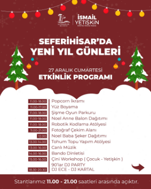 Seferihisar yeni yılı rengârenk etkinliklerle karşılıyor