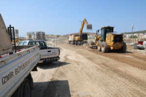 Seferihisar’da 2 kilometrelik yol yenileme çalışması başladı