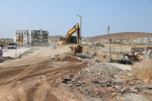 Seferihisar’da 2 kilometrelik yol yenileme çalışması başladı