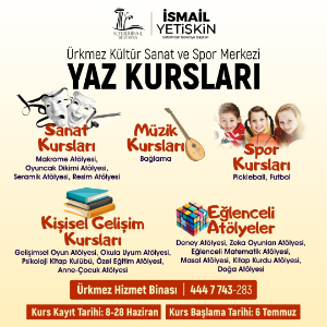 Ürkmez’de yaz bir başka güzel: 18 branşta kurslar için geri sayım başladı